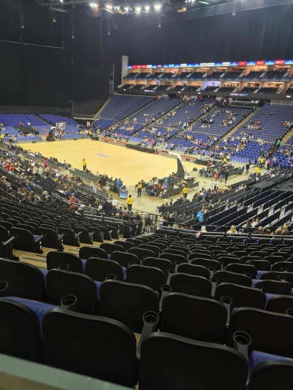 The O2, London, section: 105, row: Zz, seat: 46