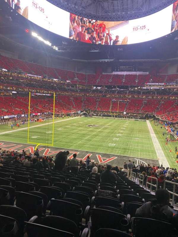 Mercedes-Benz Stadium, section: 135, row: 34, seat: 3