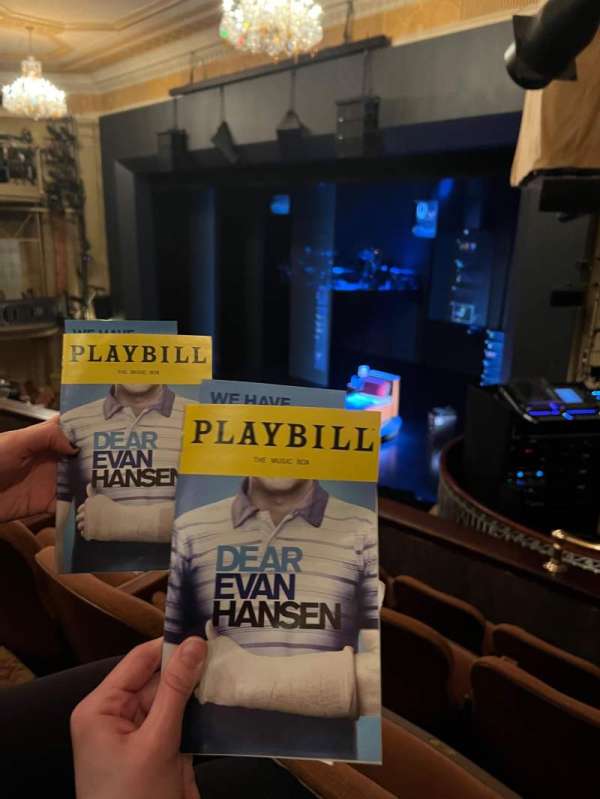 Music Box Theatre, section: Mezzanine R, row: D, seat: 28