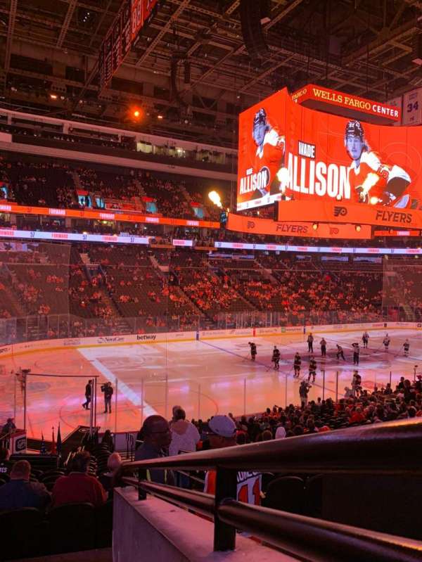 Xfinity Mobile Arena, section: 122, row: 23, seat: 21