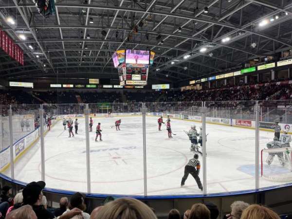 Prospera Place, section: 106, row: G, seat: 3