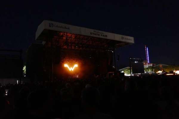 Grandstand at the Washington State Fair, section: Infield G, row: 18, seat: 9
