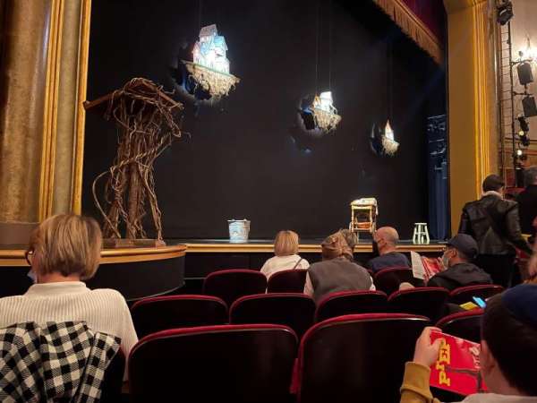 St. James Theatre, section: Orchestra L, row: D, seat: 13