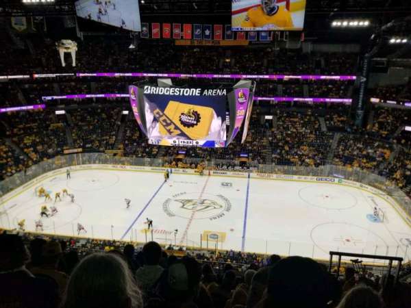 Bridgestone Arena, section: 310, row: H, seat: 2