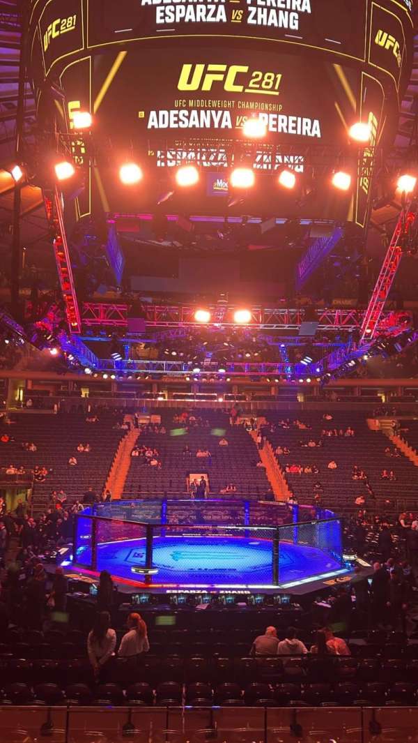 Madison Square Garden, section: 117, row: 8, seat: 9