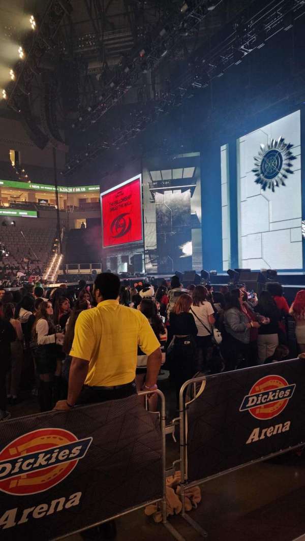 Dickies Arena, section: 105, row: 1, seat: 2
