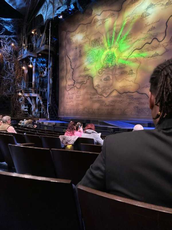 Gershwin Theatre, section: Orchestra R, row: D, seat: 10