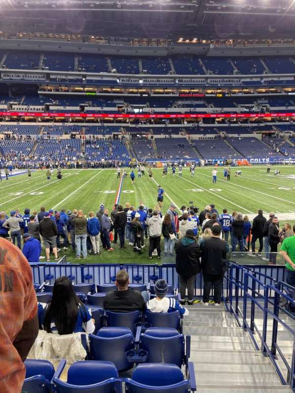 Lucas Oil Stadium, section: 116, row: 8, seat: 1