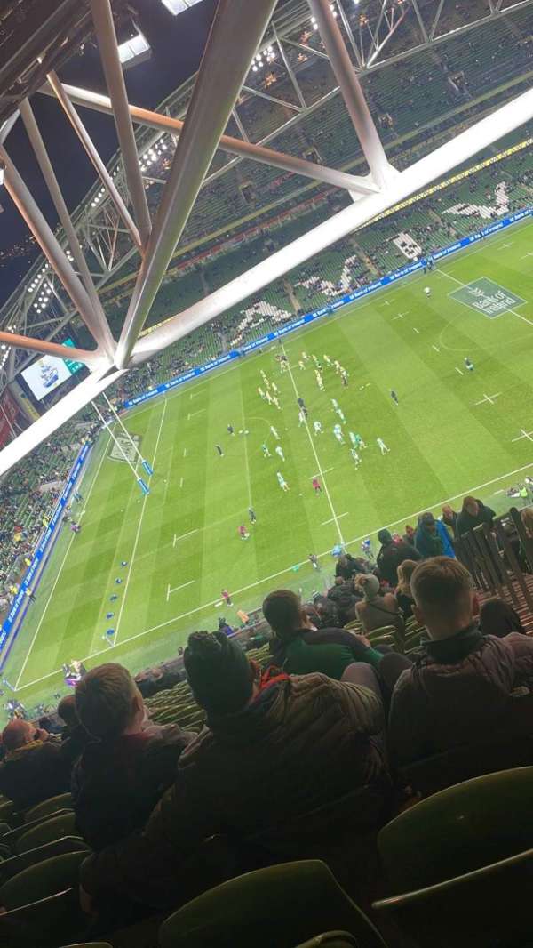 Aviva Stadium, section: 527, row: DD, seat: 15