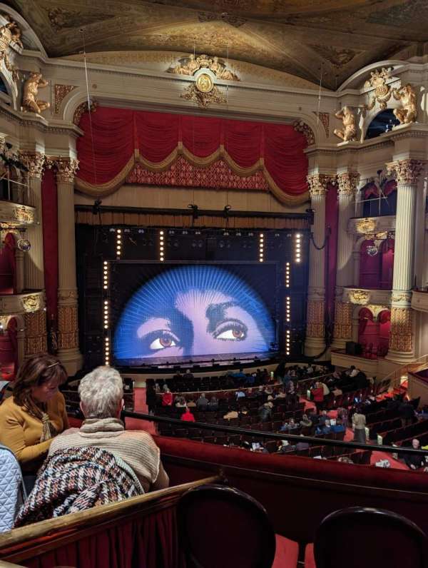 Academy of Music, section: Balcony F, row: A, seat: 3