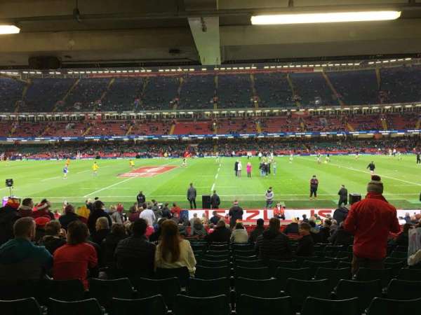 Principality Stadium, section: L29, row: 23, seat: 6