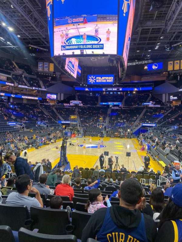 Chase Center, section: 109, row: 9, seat: 11