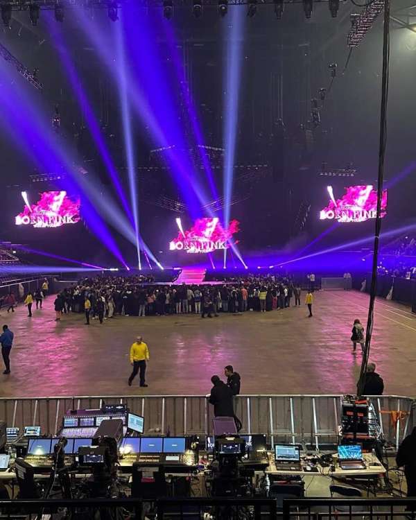 The O2, London, section: 107, row: L, seat: 211