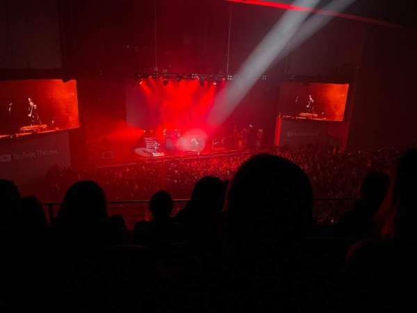 YouTube Theater, section: 203, row: D, seat: 11