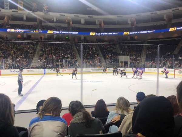 Gas South Arena, section: 119, row: E, seat: 9