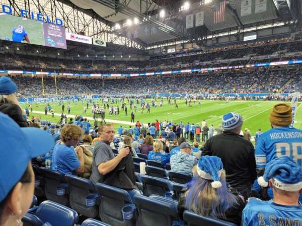 Ford Field, section: 109, row: 12, seat: 21