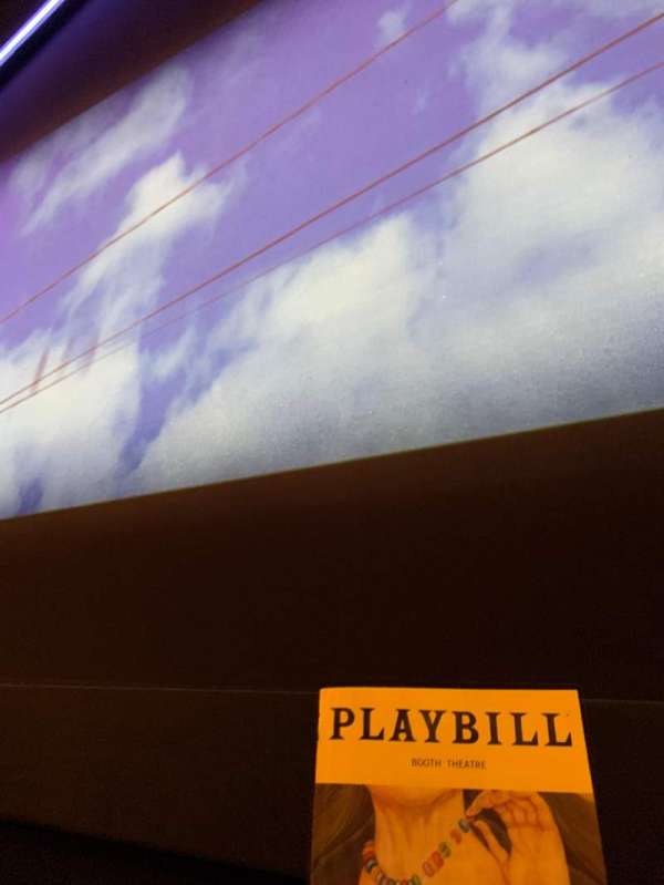 Booth Theatre, section: Orchestra C, row: AA, seat: 110