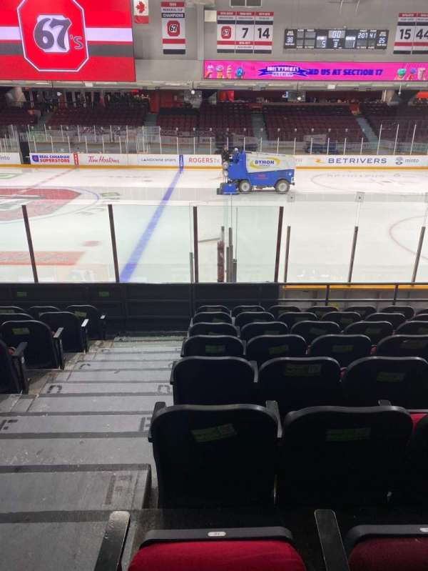 TD Place Arena, section: 18, row: H, seat: 16