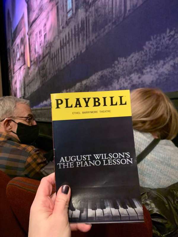 Barrymore Theatre, section: Orchestra R, row: A, seat: 8
