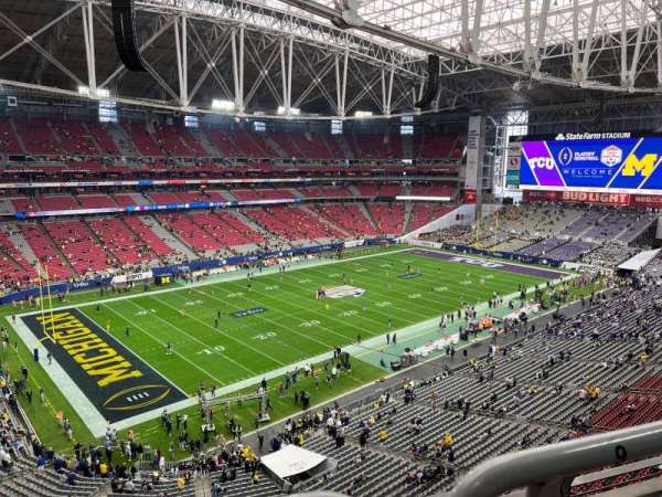 State Farm Stadium, section: 420, row: C, seat: 13