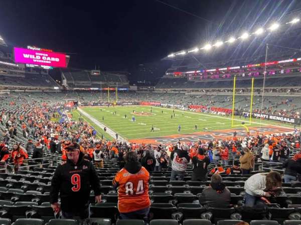 Paycor Stadium, section: 160, row: 33, seat: 12