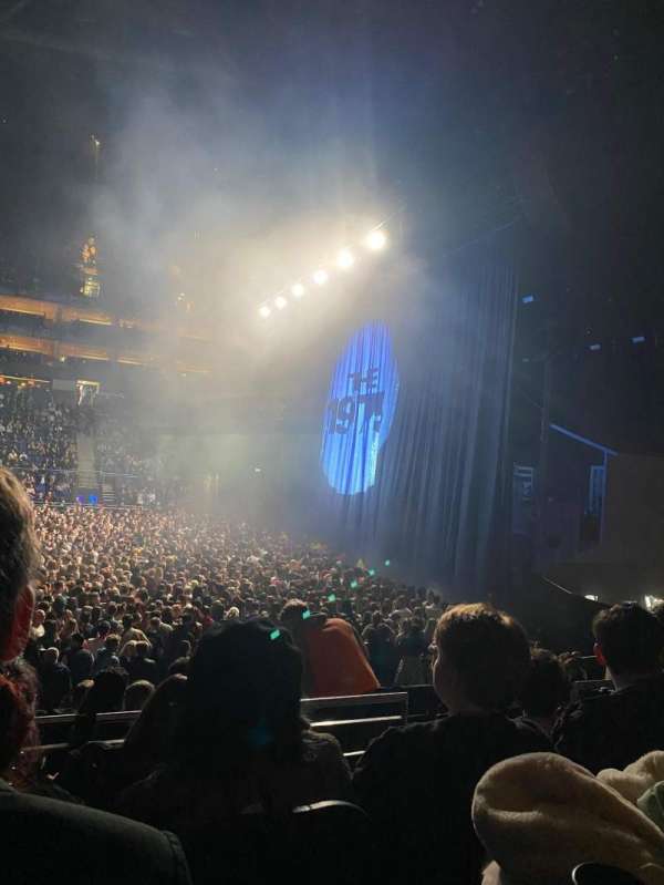 The O2, London, section: 112, row: M, seat: 375