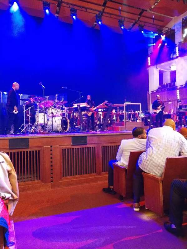 The Kennedy Center Concert Hall, section: Orchestra Front L, row: E, seat: 1