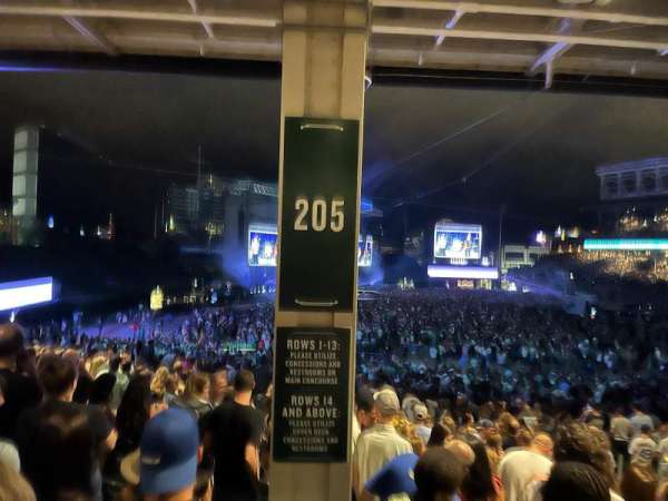 Wrigley Field, section: 205, row: 13, seat: 20