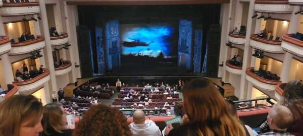 Belk theater, section: Mezzanine R, row: D, seat: 124