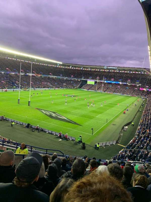 Murrayfield Stadium, section: South, row: M, seat: 6