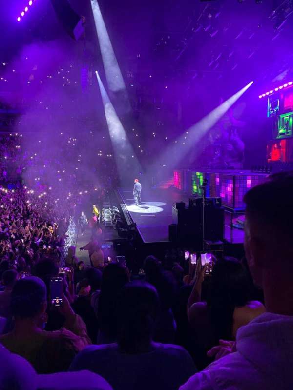 The O2, London, section: 112, row: K, seat: 386