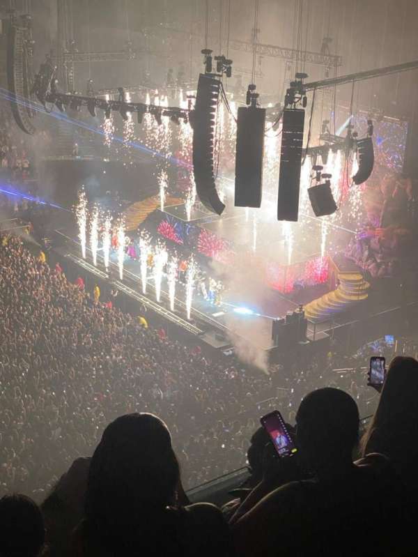 The O2, London, section: 419, row: G, seat: 908
