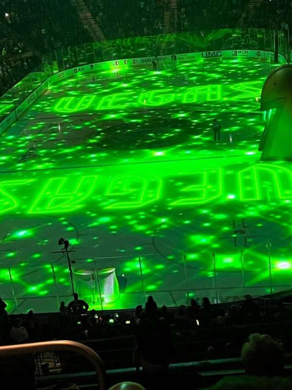 T-Mobile Arena, section: 102, row: E, seat: 3