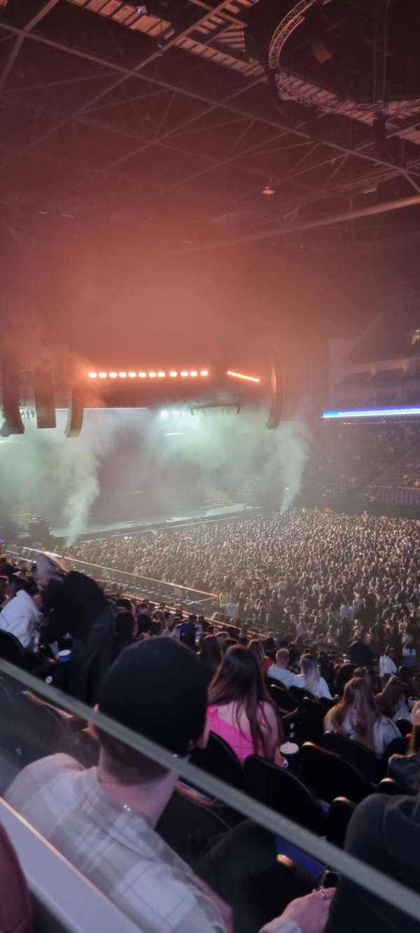 The O2, London, section: 104, row: A, seat: 84
