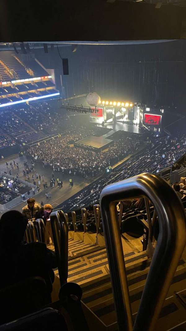 The O2, London, section: 416, row: S, seat: 825