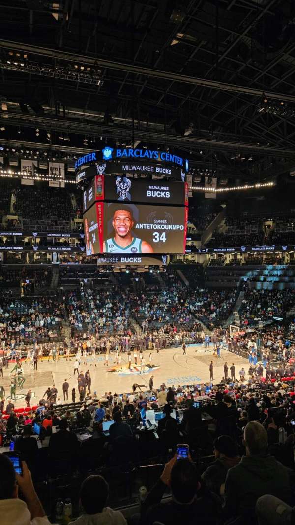 Barclays Center, section: 109, row: 9, seat: 10