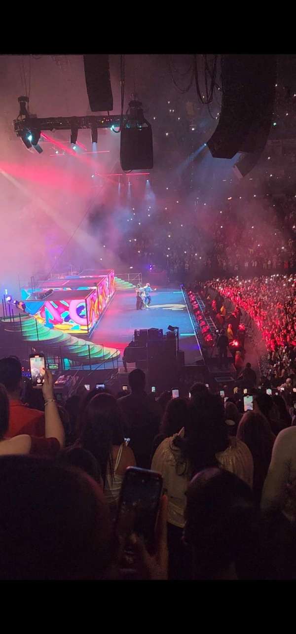 The O2, London, section: 101, row: U, seat: 18