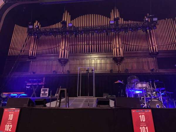 The Tabernacle, section: 101, row: A, seat: 2