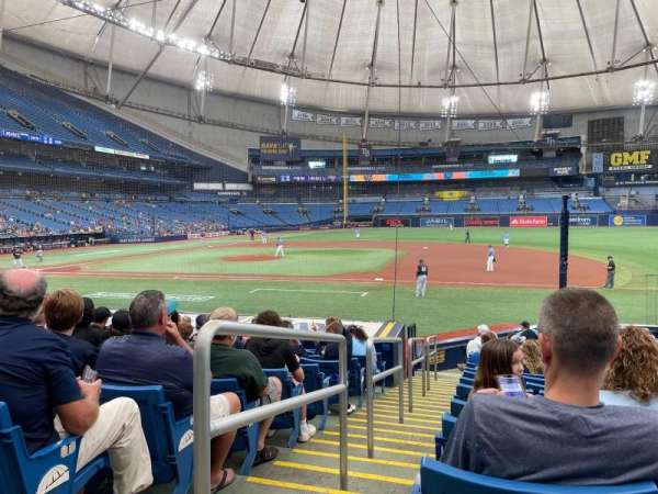 Tropicana Field, section: 120, row: V, seat: 1