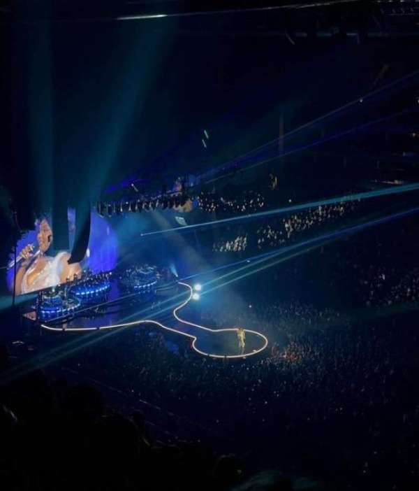 The O2, London, section: 406, row: N, seat: 575