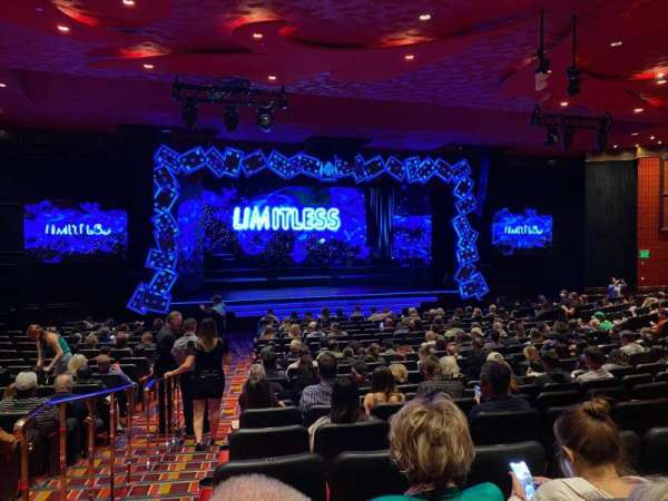 The Mirage Theatre, section: 102, row: G, seat: 1