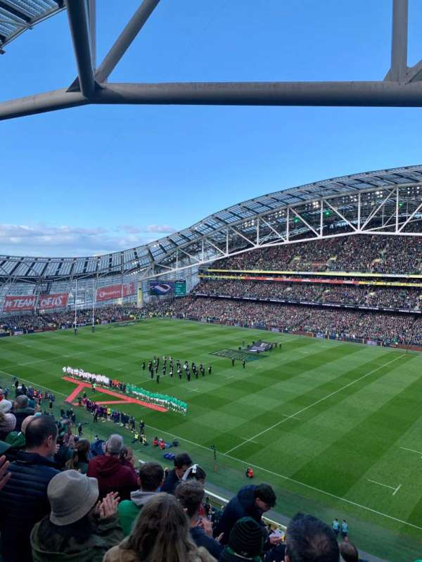 Aviva stadium, section: 522, row: F, seat: 9