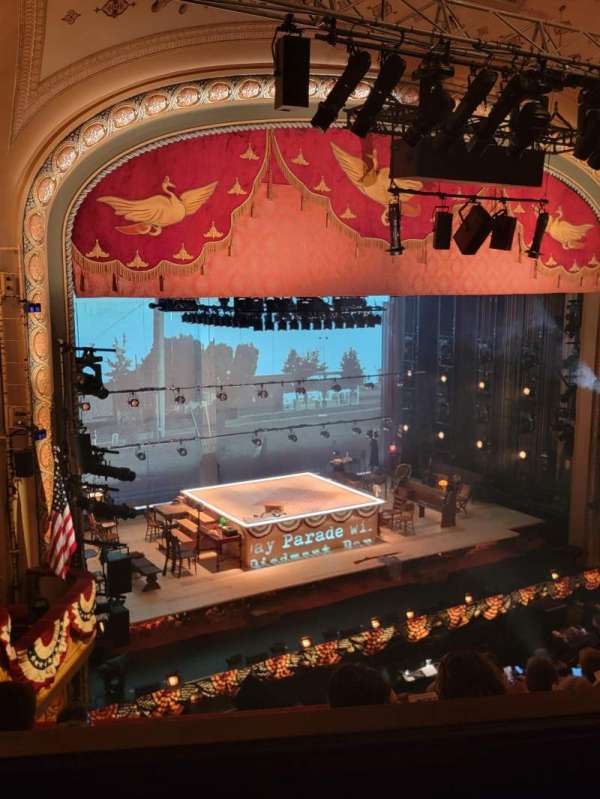 Bernard B. Jacobs Theatre, section: Mezzanine L, row: E, seat: 23