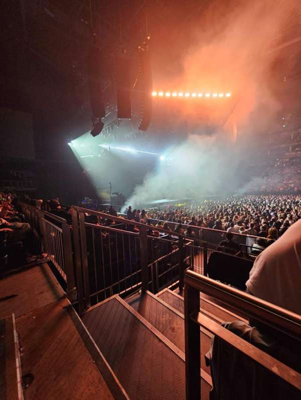 The O2, London, section: 102, row: H, seat: 50