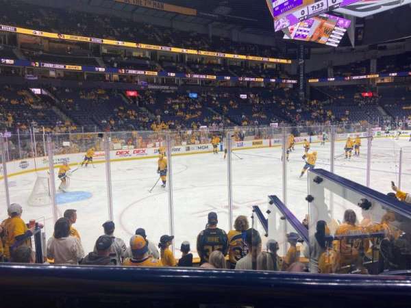 Bridgestone Arena, section: 103, row: Jj, seat: 13