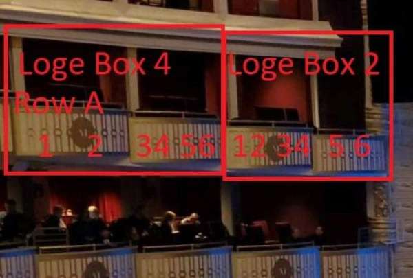 The Met Philadelphia, section: Loge Box 4, row: A, seat: 2