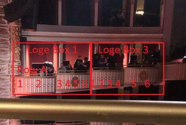The Met Philadelphia, section: Loge Box 3, row: A, seat: 5