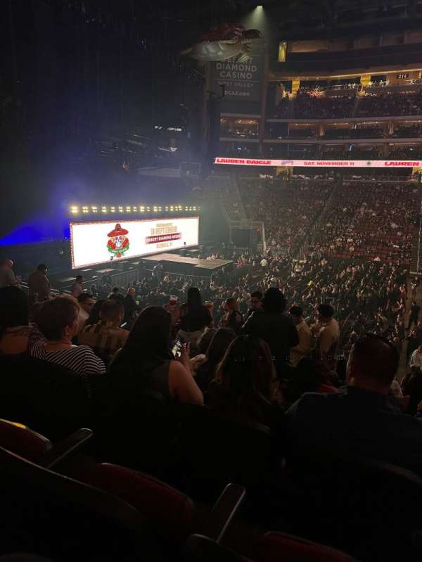 Desert Diamond Arena, section: 102, row: Q, seat: 3