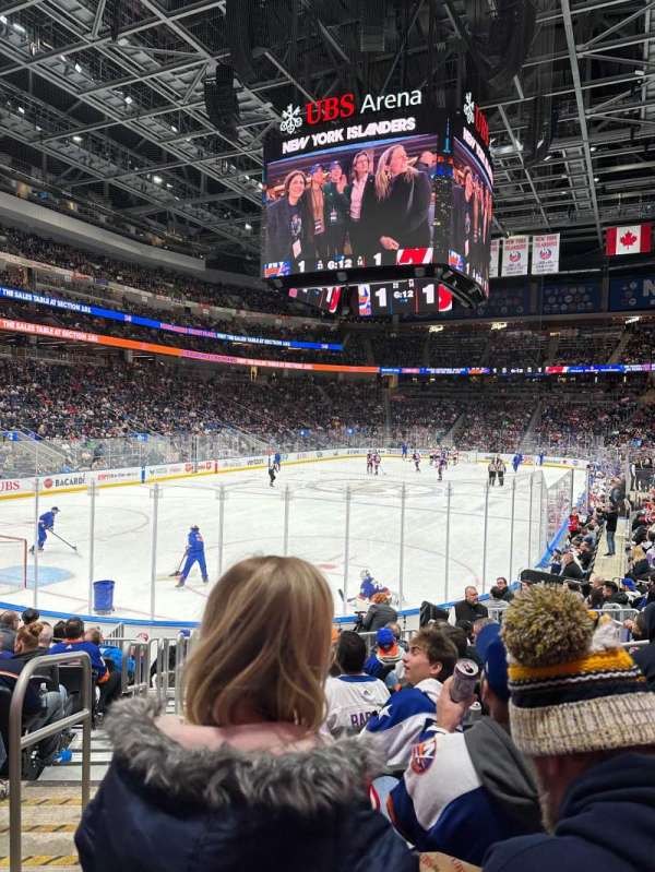 UBS Arena, section: 107, row: 12, seat: 16
