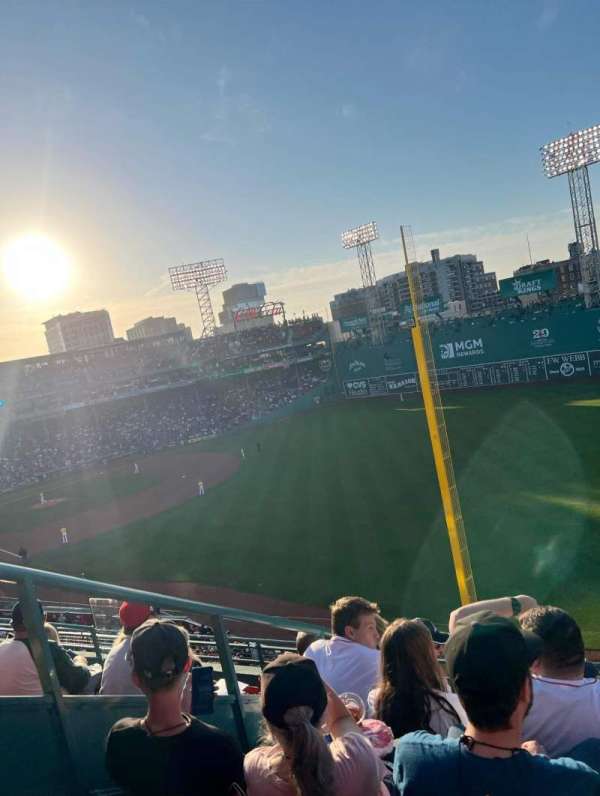 Fenway Park, section: Right field roof deck box 33, row: G, seat: 5